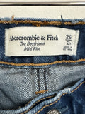 Abercrombie & Fitch Boyfriend Mid Rise 26" Inseam Jeans, 2