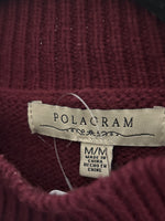 Polagram Burgundy/Gray Sweater, M