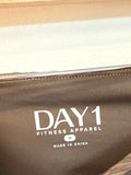 New Day 1 Brown 25" Inseam Textured Leggings, M