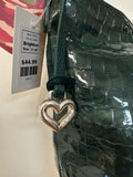 Brighton Green Shoulder Bag, 11"x8"