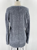 Orvis Gray Chenille Sweater, M