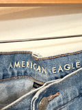 American Eagle Super High Rise Straight 30" Inseam Jeans, 12