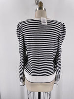 White House Black Market Black/White Stripe Sweater, M