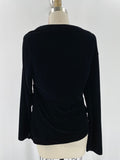 Soft Surroundings Black Velvet Top, XL