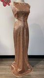 Lulus Sequin Back Cutout Dress, S