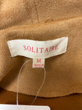 Solitaire Brown Faux Suede Jacket, M