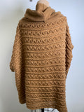 Poncho Brown Sweater, One Size