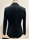 Banana Republic Black Long and Lean Velveteen Blazer Jacket, 4