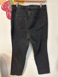 Talbots Black High Waist Straight Leg Jeans, 16 Petite