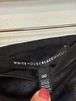 White House Black Market Black Faux Leather Skirt, 00