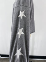 New Bloom & Pop Gray Star Print Sweatshirt, M