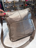 The Sak Metallic Leather Crossbody Bag, 11"x10"