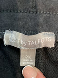 Talbots Black 26" Inseam Pants, 2X