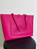 Rebecca Minkoff Pink Leather Shoulder Bag, 17"x11"
