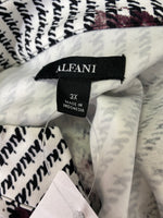 Alfani Black Print Top, 3X