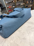 FashioNica Fest Denim Zip East West Tote Bag, 22"x8