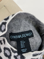 Cynthia Rowley Animal Print Sweater, S