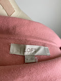 New Loft Pink Off Shoulder Sweater, M