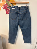 New Old Navy High Rise Slouchy Straight Button Fly Jeans, 2
