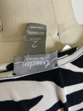 Chico's Travelers Zebra Print Top, L