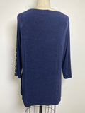 Chico's Blue Travelers Top, L