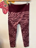 Xersion Burgundy Athletic Leggings, L