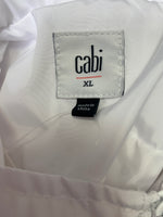 Cabi White Race Windbreaker Jacket, XL