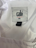 Cabi White Race Windbreaker Jacket, XL
