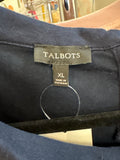 Talbots Navy Top, XL