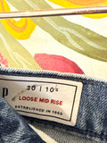 Gap Loose Mid Rise 27" Inseam Jeans, 10 Short