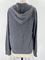Michael Kors Gray 100% Cashmere Hooded Cardigan, M