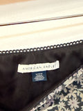 American Eagle Black Floral Skirt, M