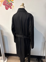 Eddie Bauer Black Belted Zip Front Jacket, XL