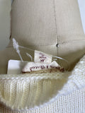 Hem & Thread White/Blue Sweater, M