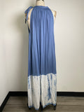 Mudpie Blue Tie Dye Dress, L