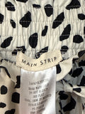 Main Strip White/Black Skirt, M