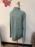 Green Zip Front Pocket Jacket, L