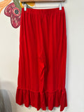 Sugar Lips Red 27" Inseam Pants, M