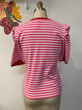 Rebecca Minkoff Pink Stripe Top, M
