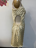 Lena Yellow One Shoulder Dress, M