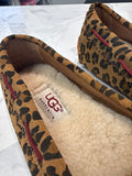 Ugg Animal Print Suede Loafers, 7