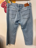 Lucky Brand 25" Inseam Mid Rise Kick Crop Jeans, 12