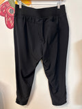 Apana 25" Inseam Black Athletic Pants, L