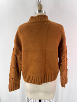 Skies Are Blue Brown Sweater, S