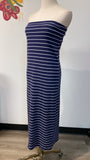 A New Day Blue Strapless Dress, M