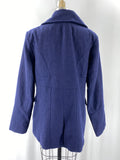 New York & Co Navy Wool Blend Coat, L