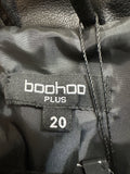 New BooHoo Black Faux Leather Vest, 20