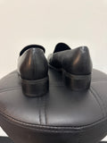 Franco Sarto Black Leather Bocca Loafers, 8