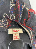 Reba Black Print Dress, L