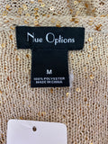 Nue Options Gold Sequin Sweater, M